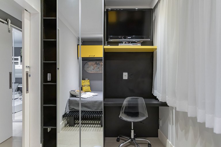 TOP 3 QUARTOS - Portaria 24h, Estacionamento, SMARTV, Wi-Fi