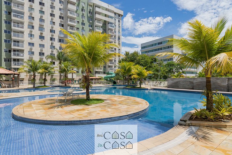 2 QUARTOS com Varanda a 300m RioCentro - CONDOMINIO com PISC
