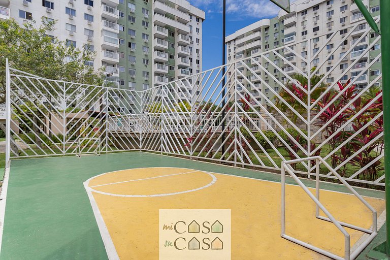 Apto 5 Estrelas a 200m do RIOCENTRO c/ ÁREA DE LAZER e GARAG