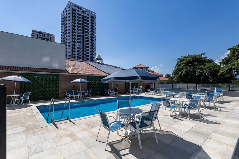 Novo Vista Mar com Varanda - Mobiliado e Decorado
